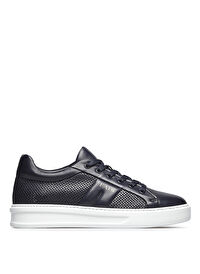 Fabi Lacivert Erkek Deri Sneaker FU0459.A08ZIPNBA611
