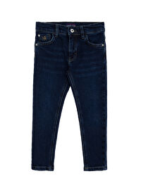 U.S. Polo Assn. Koyu İndigo Erkek Çocuk Düz Denim Pantolon CARTERKIDS