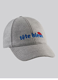 Tete Bleue Açık Gri Kadın Şapka ADEL WOOL BASEBALL CAP