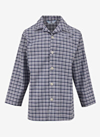 The Don Lacivert Erkek Regular Fit Ekose Pijama Takımı TDNPJM001033