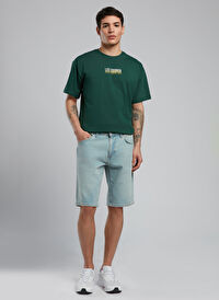 Lee Cooper Erkek Regular Fit Denim Şort 252 LCM 121068 ELYO 1 DENIM