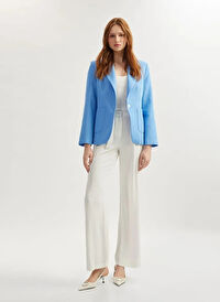 Koton Mavi Kadın Normal Blazer 5SAK50118UW