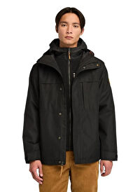 Timberland BENTON Waterproof Shell Jacket Siyah Dik Yaka Normal Kalıp Erkek Yağmurluk