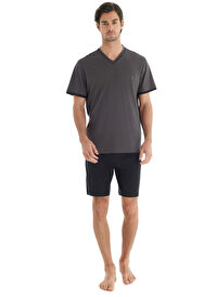 Blackspade Antrasit Erkek Normal Düz Pijama Takımı 40701