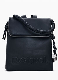 Desigual Siyah Kadın 11,7x27,2x28 cm Sırt Çantası BACK_HALF HAMPTON BLACK
