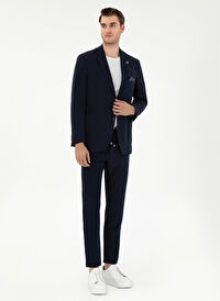 Pierre Cardin Lacivert Erkek Slim Fit Pantolon E19400/PB