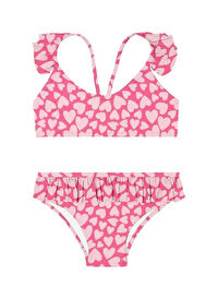 Slipstop Pembe Kız Çocuk Desenli Bikini Takım SB2511000105