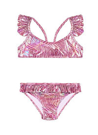 Slipstop Pembe Kız Çocuk Desenli Bikini Takım SB2514000107