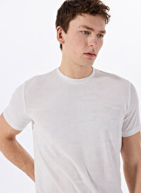 Gmg Fırenze Ekru Erkek Slim Fit T-Shirt GU23MSS03009
