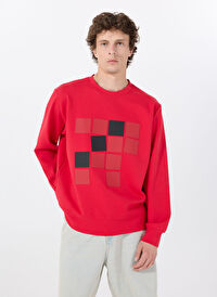 Gmg Fırenze Kırmızı Erkek Bisiklet Regular Fit Sweatshirt GU25MSS08022