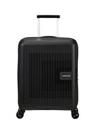 American Tourister Siyah Unisex Çekçekli Sert Valiz AEROSTEP-SPINNER 55/20 EXP TSA