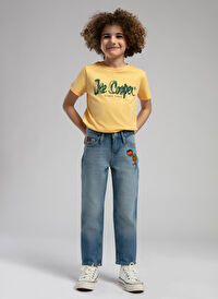 Lee Cooper Mavi Erkek Çocuk Baskılı Denim Pantolon 252 LCB 121001