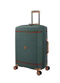 İtluggage Yeşil Unisex Çekçekli Sert Valiz Advantageous Orta