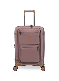 İtluggage Kahverengi Unisex Çekçekli Sert Valiz Illustrious Kabin