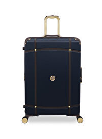 İtluggage Lacivert Büyük Boy Çekçekli Sert Valiz Superiority