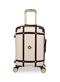 İtluggage Ekru Çekçekli Sert Valiz Superiority Kabin