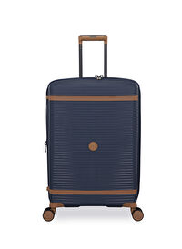 İtluggage Lacivert Unisex Çekçekli Sert Valiz Illustrious Orta