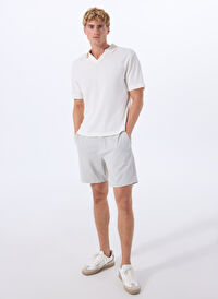 Gmg Fırenze Ekru Erkek Slim Fit Şort GU25MSS09021