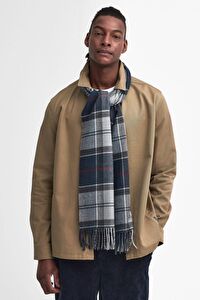 Barbour Unisex Galingale Tartan Atkı TN27 Blue Granite