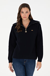 U.S. Polo Assn. Kadın Lacivert Kazak /triko 50297086-VR033