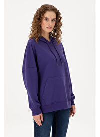 U.S. Polo Assn. Kadın Mor Sweatshirt 50297324-VR038