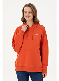 U.S. Polo Assn. Kadın Kiremit Sweatshirt 50297324-VR031