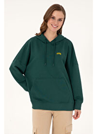 U.S. Polo Assn. Kadın Koyu Yeşil Sweatshirt 50297324-VR079