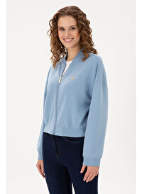 U.S. Polo Assn. Kadın Açık Mavi Sweatshirt 50299000-VR003