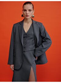 Boxy Blazer Gri