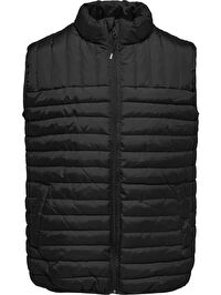 Only & Sons Erkek Premium Paul Quilted Şişme Yelek 22015123-blk