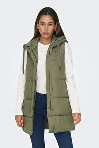 Only Asta Puffer Waistcoat Kadın Mont Uzun Şişme Yelek - 15300256-02