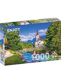 Enjoy 1000 Parça Ramsau'daki Küçük Kilise Puzzle (Almanya)