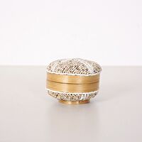 Bali Boncuklu Bambu Saklama Kutusu 11x8 cm