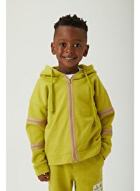 3'ü Bir Arada Dönüşebilir Hoodie Çıkarılabilir Dirsek Parçalı Kapüşonlu Çocuk Sweatshirt 