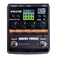 NUX Drive Force Overdrive ve Distortion Pedalı