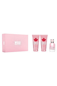 DSQUARED2 Wood Femme Kadın Parfüm Seti (50 ml edt + 100 ml vücut losyonu + 100 ml duş jeli)