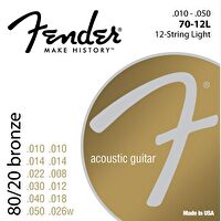 Fender 80/20 Bronze 70L 12-52 Akustik Gitar Teli