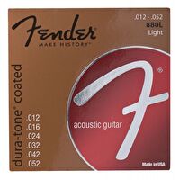 Fender Dura-Tone Coated 80/20 880L 12-52 Akustik Gitar Teli