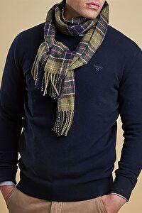 Barbour Unisex Tartan Yün Atkı (%100 Lambswool) TN11 Classic Tartan