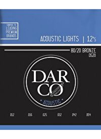 Martin Co Darco D520 80/20 Bronze Akustik Gitar Teli, Light 12-54