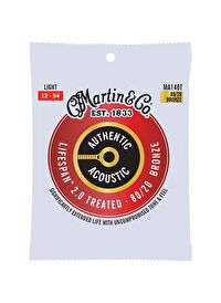 Martin Co MA140T SP Lifespan Treated Akustik Gitar Teli Light 12-54