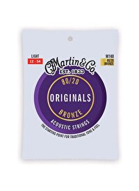 Martin Co M140 "Original M140" Bronze Akustik Gitar Teli Light 12-54