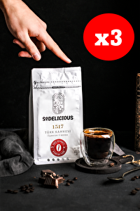 SODELICIOUS TÜRK KAHVESİ 1517 - 3''Ü PAKET TOPLAM 750 Gr 