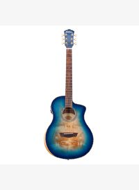 Washburn BTA-BLUBCE Bella Tono Vite Alure Burl Elektro Akustik Gitar