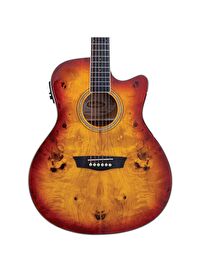 Washburn Deep Forest Burl Ace Amber Fade Elektro Akustik Gitar