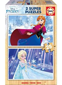 Educa 2x25 Parça Disney Frozen Ahşap Çocuk Yapboz