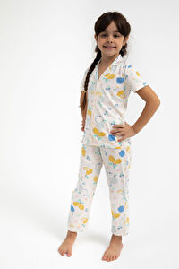 Rolypoly  Fruits Vanilya Kız Çocuk Gömlek Pijama Takımı