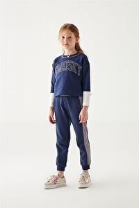 Swatsky Kız Çocuk Lacivert T-Shirt