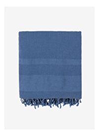 Star Pamuk Koltuk Şalı Denim Rengi 140x170