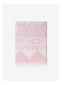 Rug Pamuk Koltuk Şalı Pembe 130x170